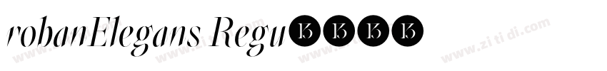 robanElegans Regu字体转换